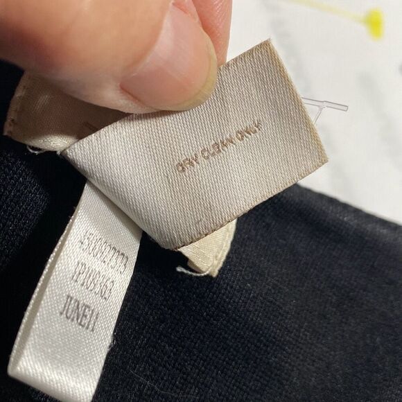 Chico's Women's Long Sleeve Rayon Blend Snap Down Long Coat Jacket Black Size 8 - Picture 13 of 14